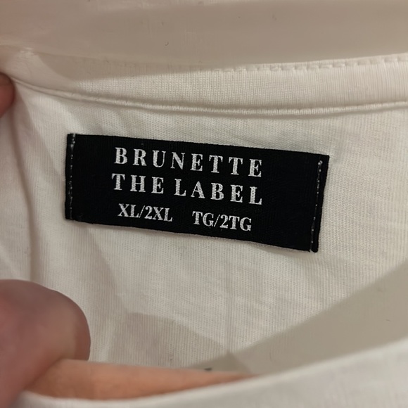 Brunette the label Heart Printed Cotton T-shirt brand new - Picture 5 of 6